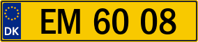 Trailer License Plate